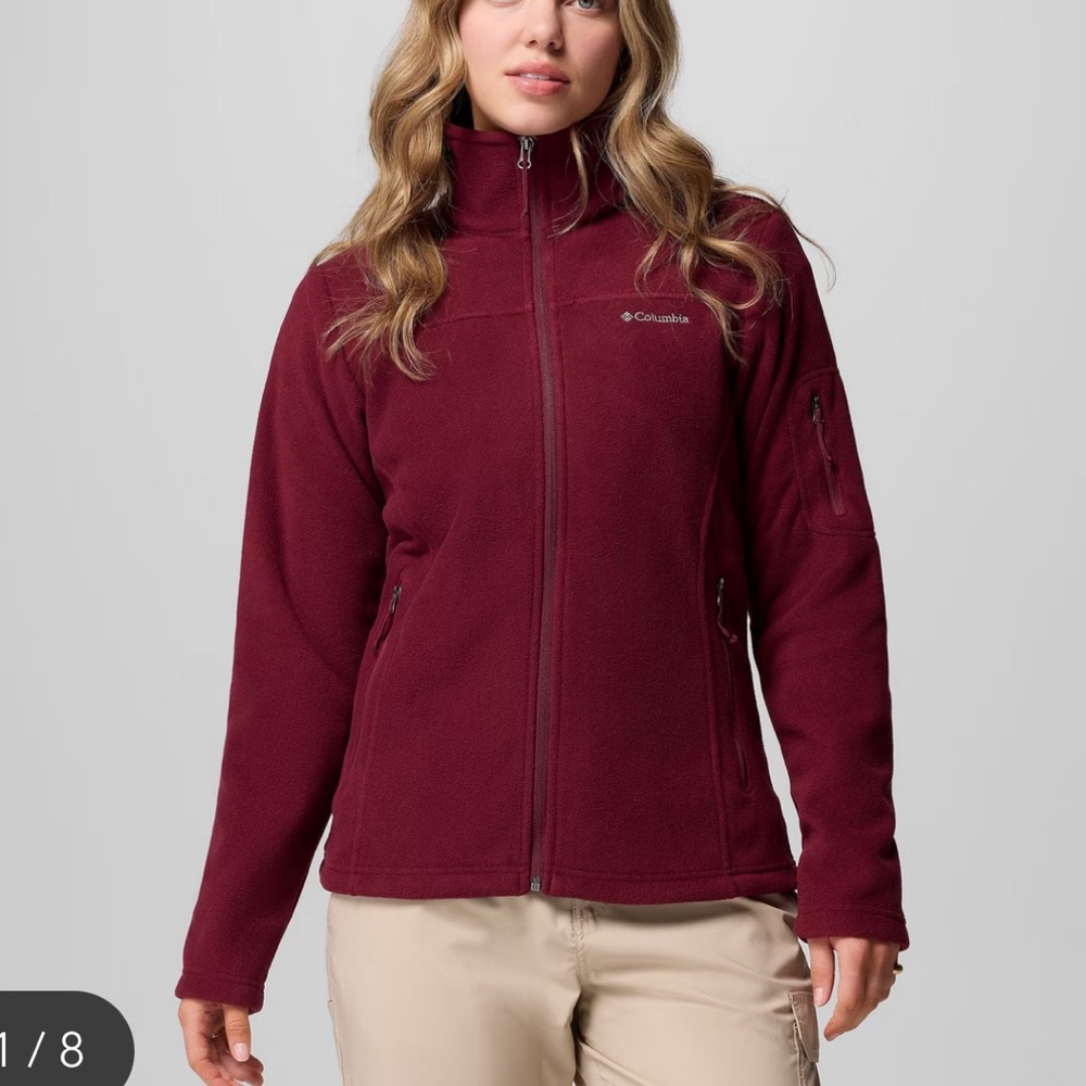 Columbia Women's Deep Red Fleece Jacket